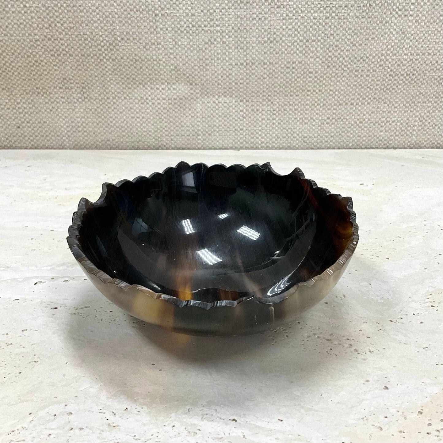 Rustic Horn Bowl