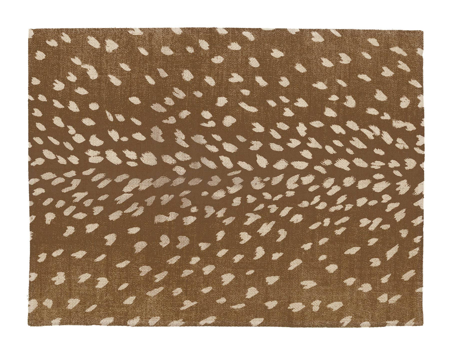 Rusty Antelope Linen Placemats: Round- Set of 4