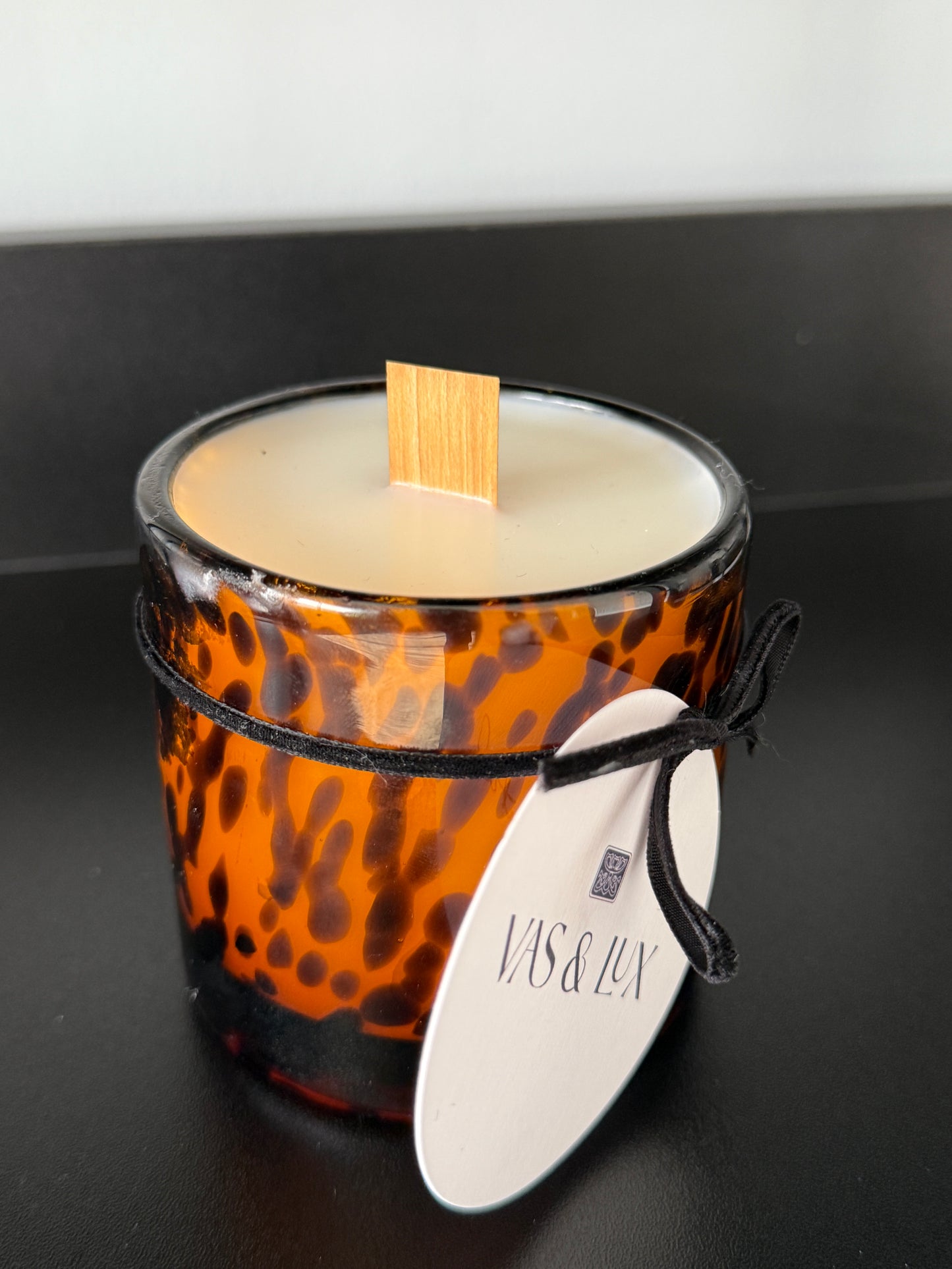 Vas + Lux | Leopard Print Palo Santal
