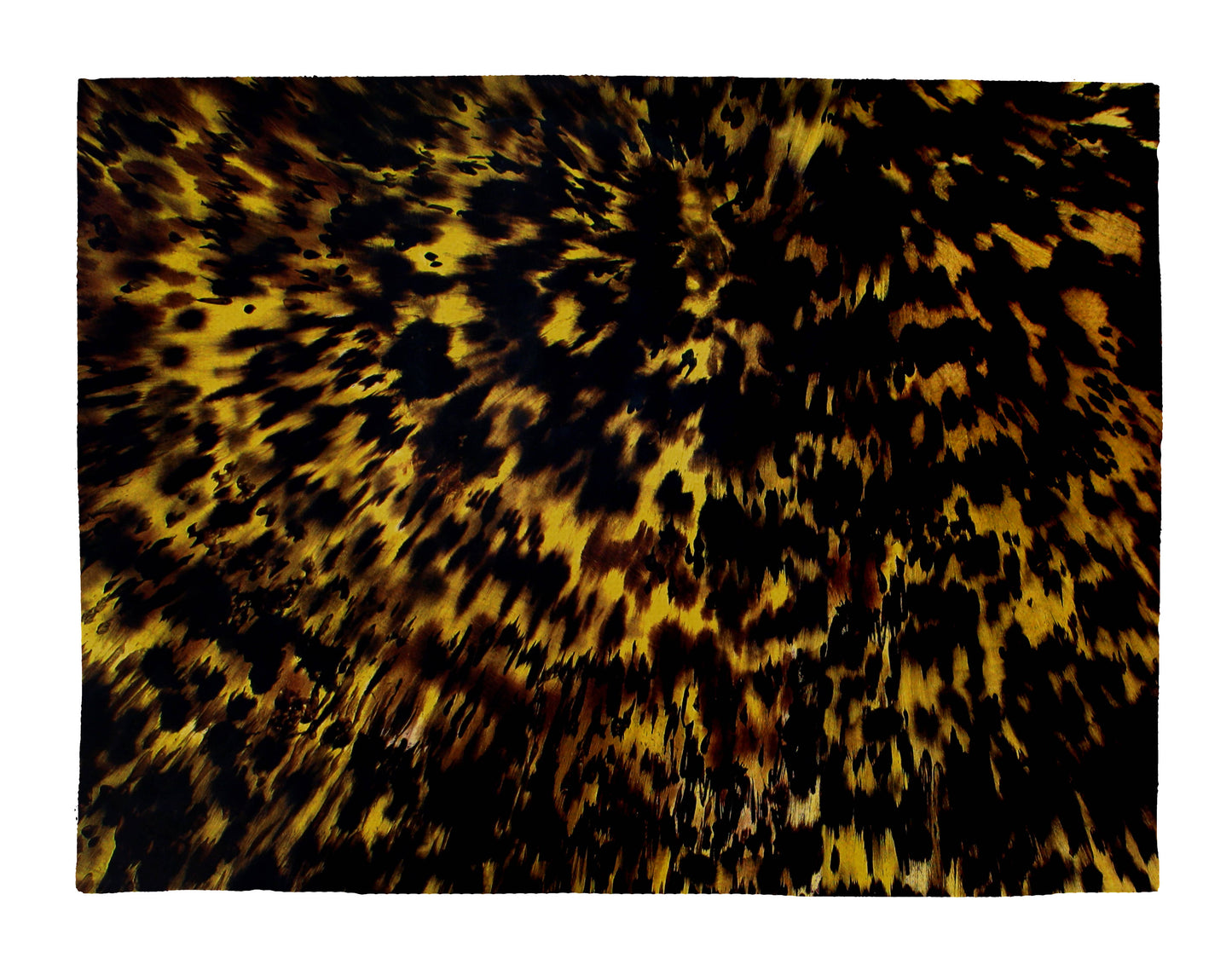 Tortoise Shell Linen Placemats: Round- Set of 4