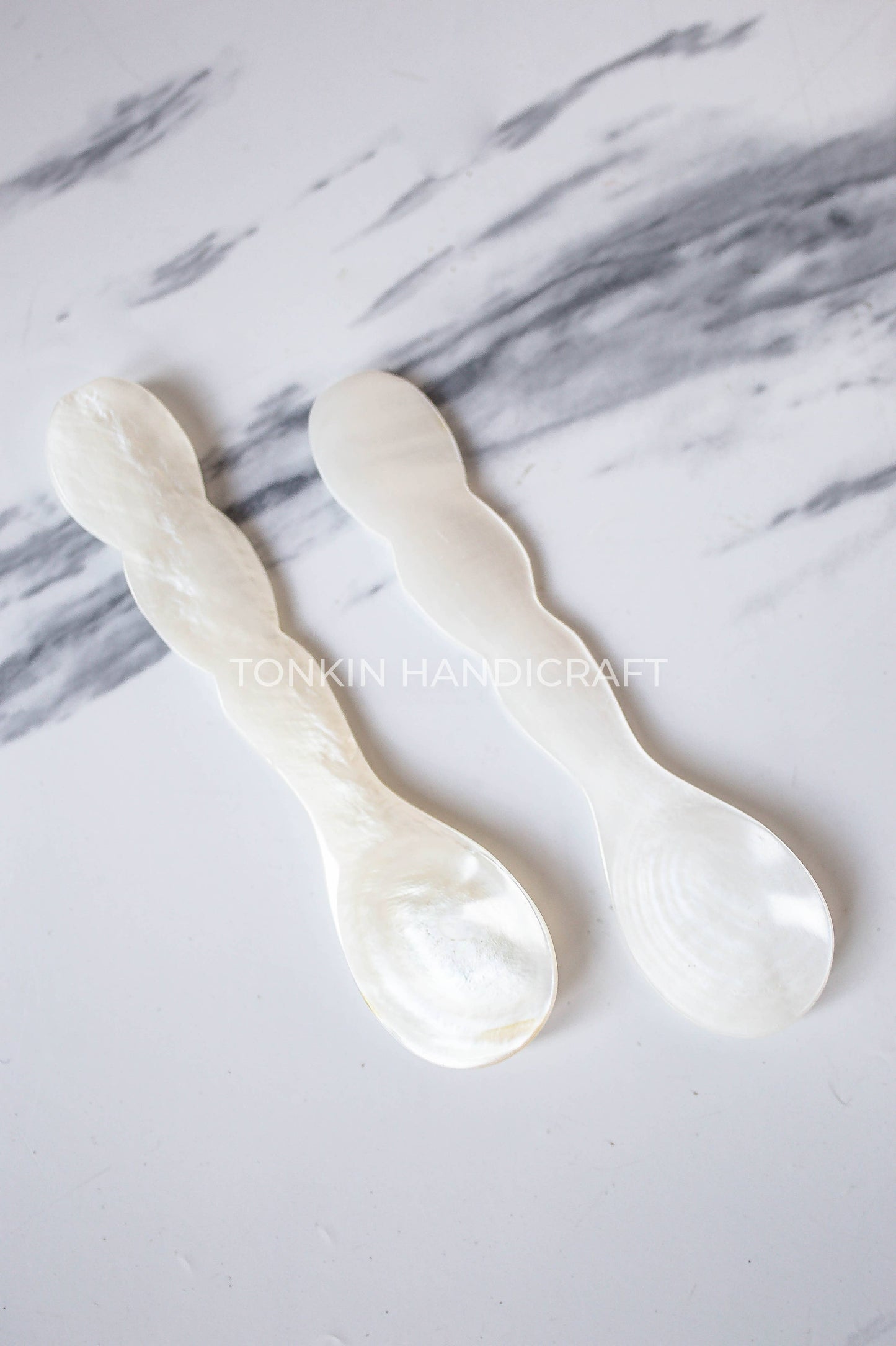 Mother of Pearl Scalloped Spoon