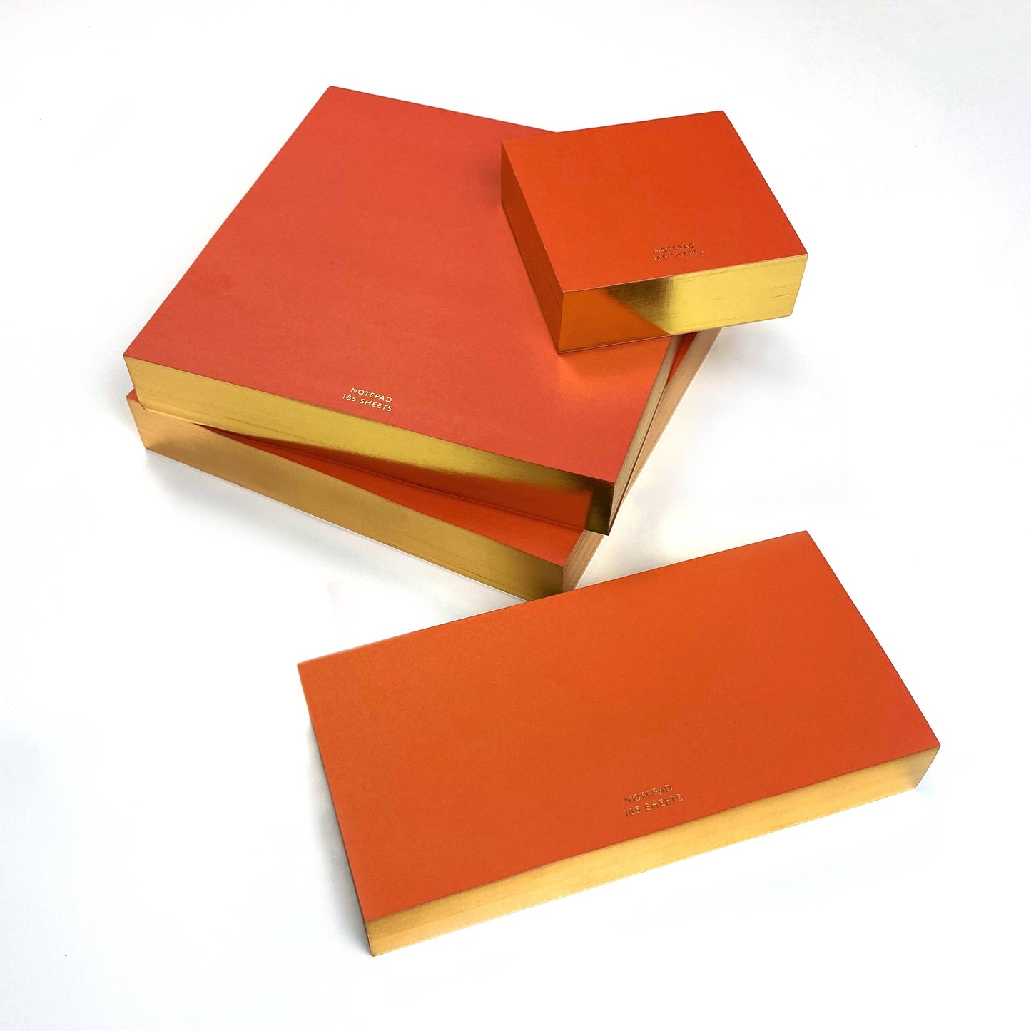 ColorPads: Red with Gilded edge, Large Square