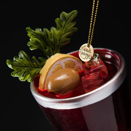 Bloody Mary Cocktail Holiday Ornament Christmas Decor